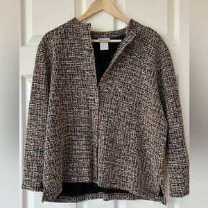 BonWorth Boucle Style Jacket Metallic Gold Thread‎ Med Petite